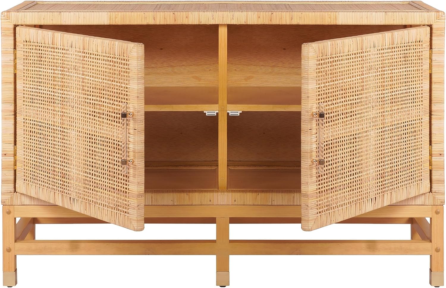 Tov Furniture Amara Natural Woven Rattan Buffet