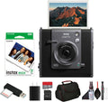 Fujifilm Instax Wide Evo Hybrid Instant Film Camera Bundle with Instax-Wide Instant-Film 2 Pack (20 Exposures) + 32GB Memory Card + USB Card Reader + Bag + Cleaning Kit