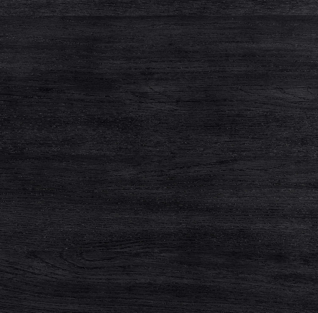 Meridian Furniture 818Black-T Astrid Collection Modern | Contemporary Vanity/Desk/Console Table with Rich Black Finish, Solid Wood and Oak Veneer, Fluted Wood, 52' W x 14' D x 30' H, Black