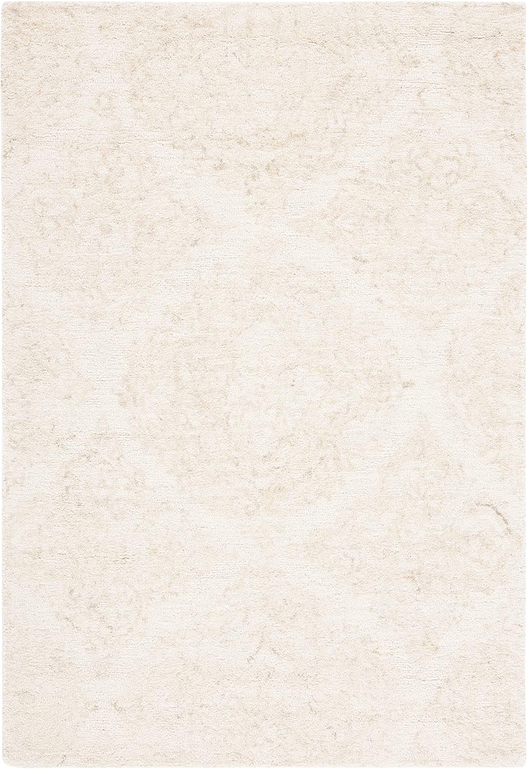 SAFAVIEH Abstract Collection Accent Rug - 2' x 3', Ivory & Beige, Handmade Wool, Ideal for High Traffic Areas in Entryway, Living Room, Bedroom (ABT346B)