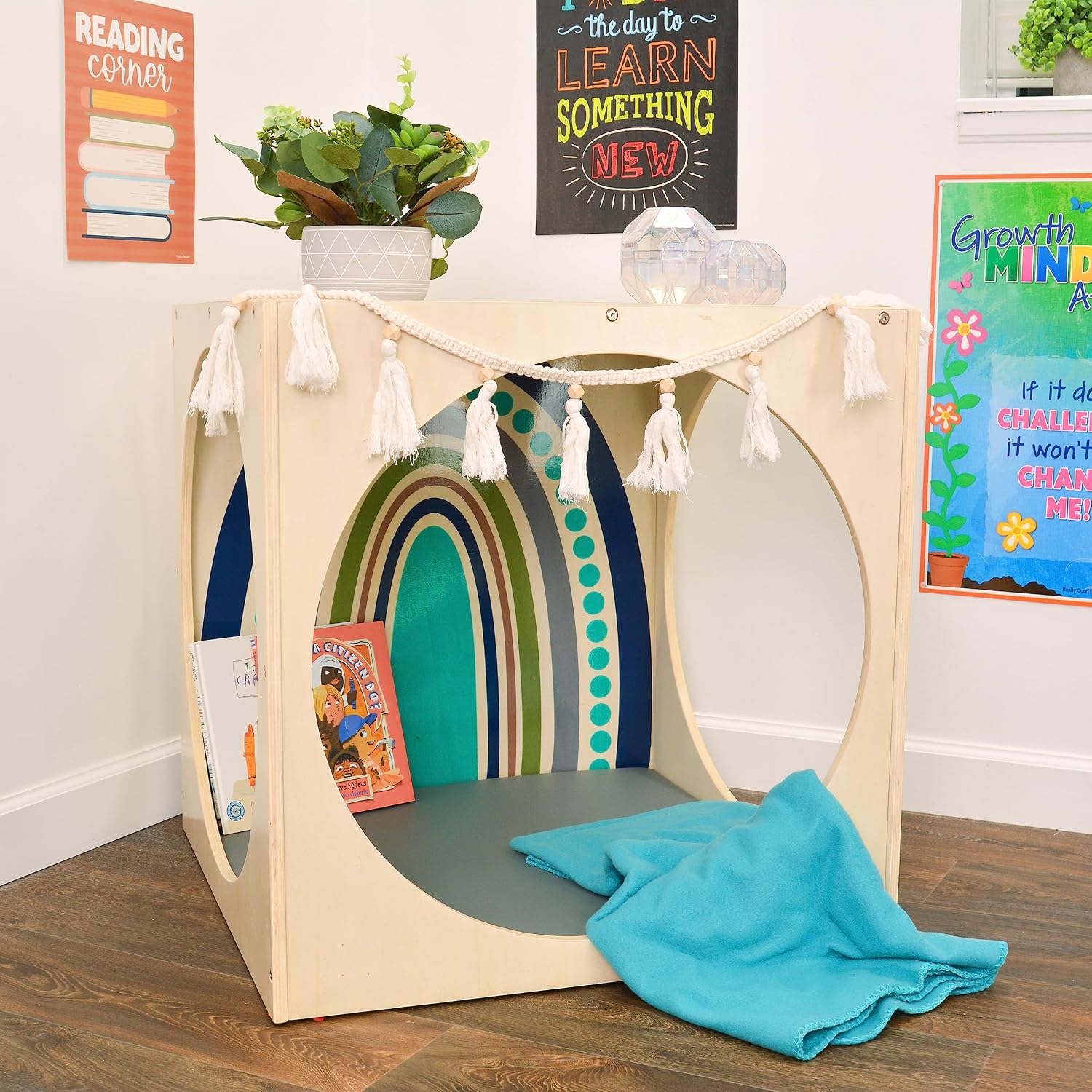 Children's Factory Tranquility Cube Reading Nook, Wooden