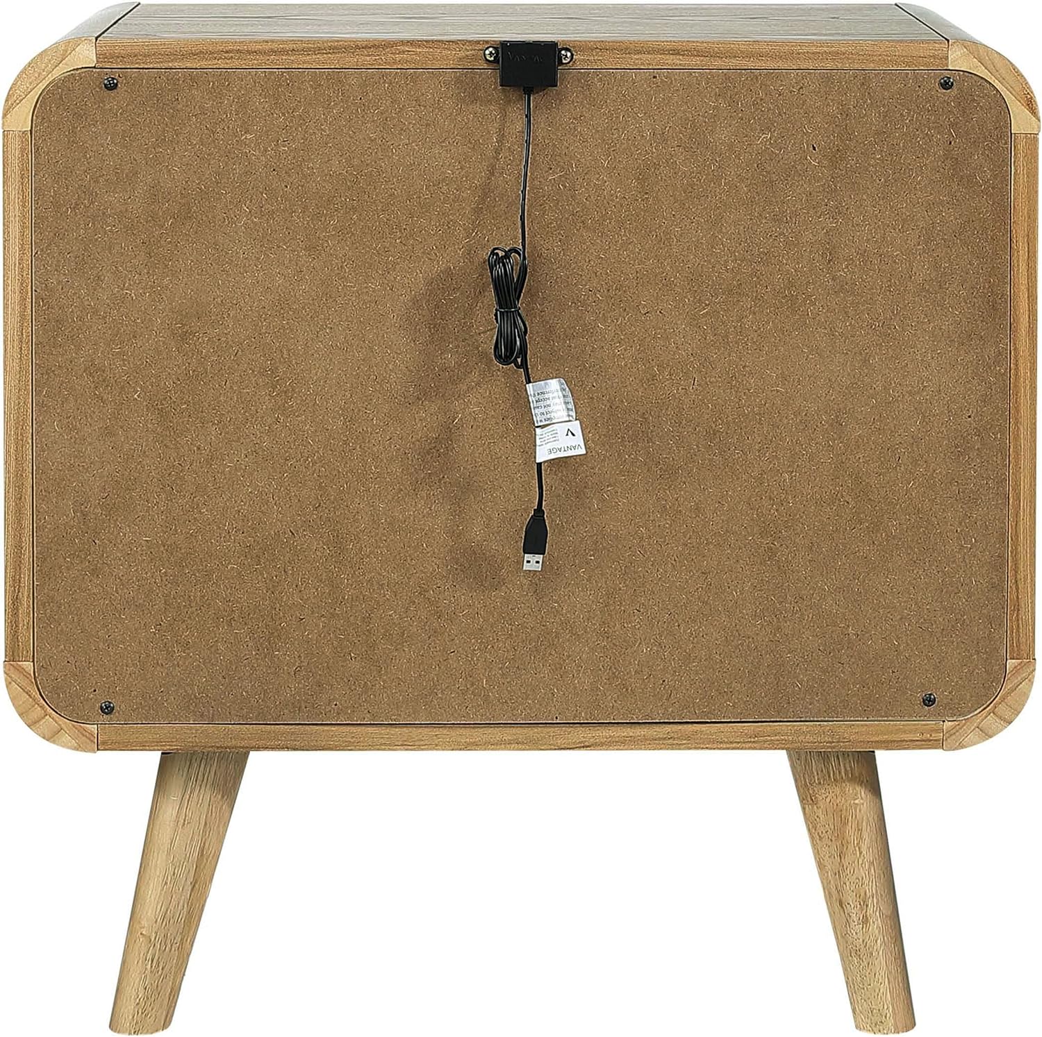 Coaster Home Furnishings Robyn 2-Drawer Nightstand Bedside Table Light Ash