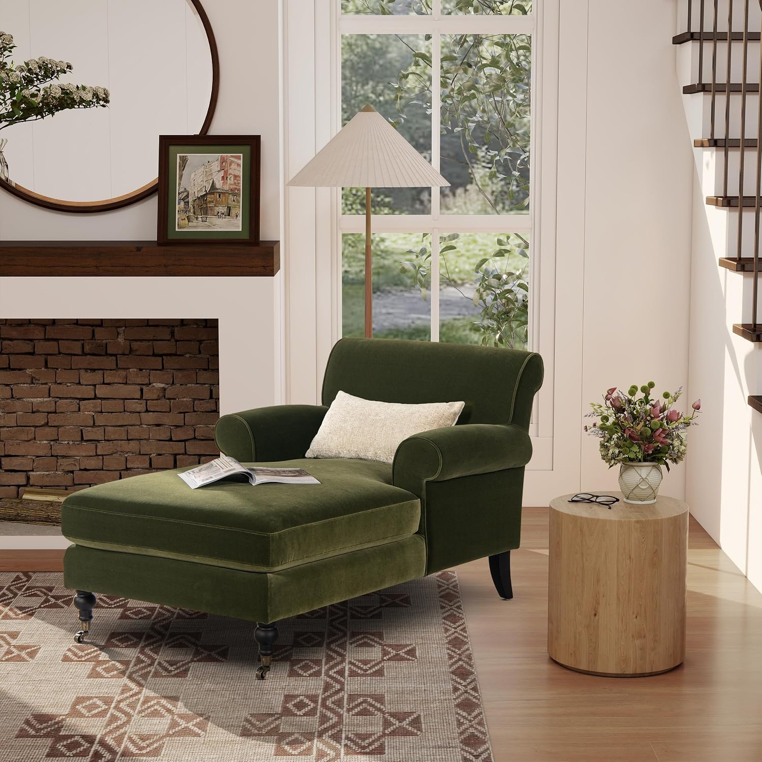 Jennifer Taylor Home Alana Lawson Chaise Lounge Chair