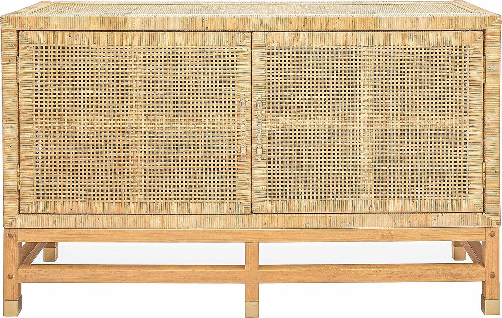 Tov Furniture Amara Natural Woven Rattan Buffet