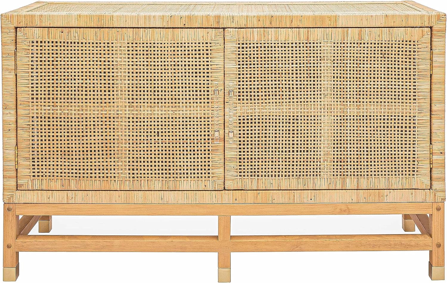 Tov Furniture Amara Natural Woven Rattan Buffet