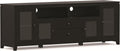 SIMPLIHOME Cosmopolitan TV Stand - 72 inch Wide Solid Wood Media Console in Black, Contemporary Entertainment Center for Living Room for TVs up to 80 Inches with Drawers and Cable Management