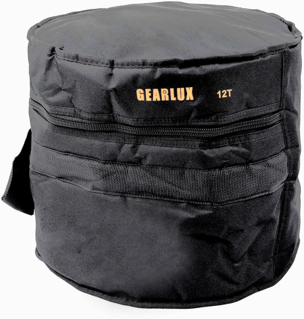 Gearlux 5-Piece Drum Bag Set with 10mm Padding for 10' Tom, 12' Tom, 14' Tom, 14' Snare, and 20' Bass Drum