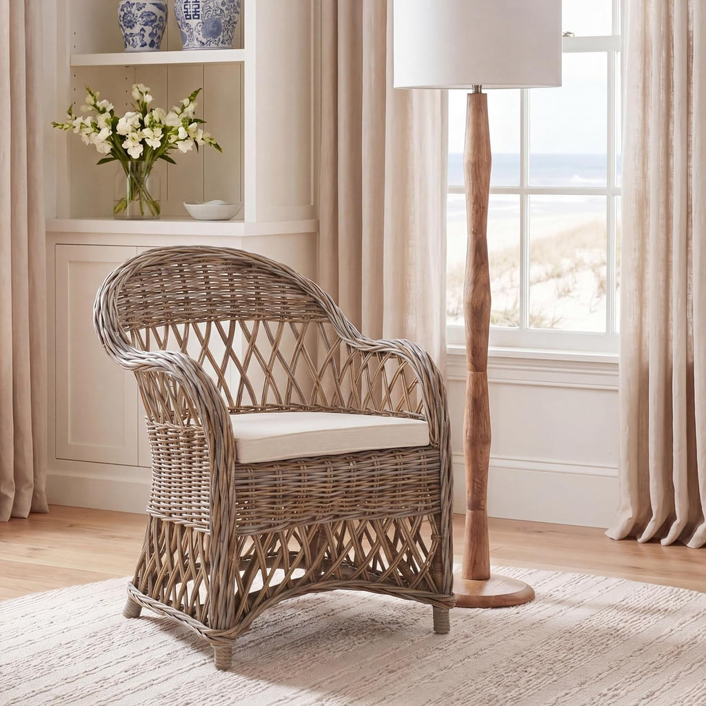 Safavieh Home Collection Inez Natural Wicker Club Chair
