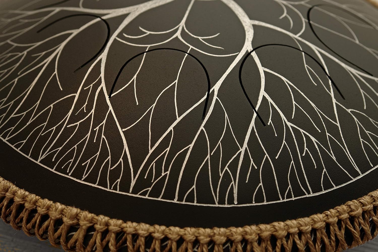 GUDA DRUM Freezbee Tree with Rope Decoration FREE Mallets and Quality Travel Bag. Best Pandrum, Tongue Drum