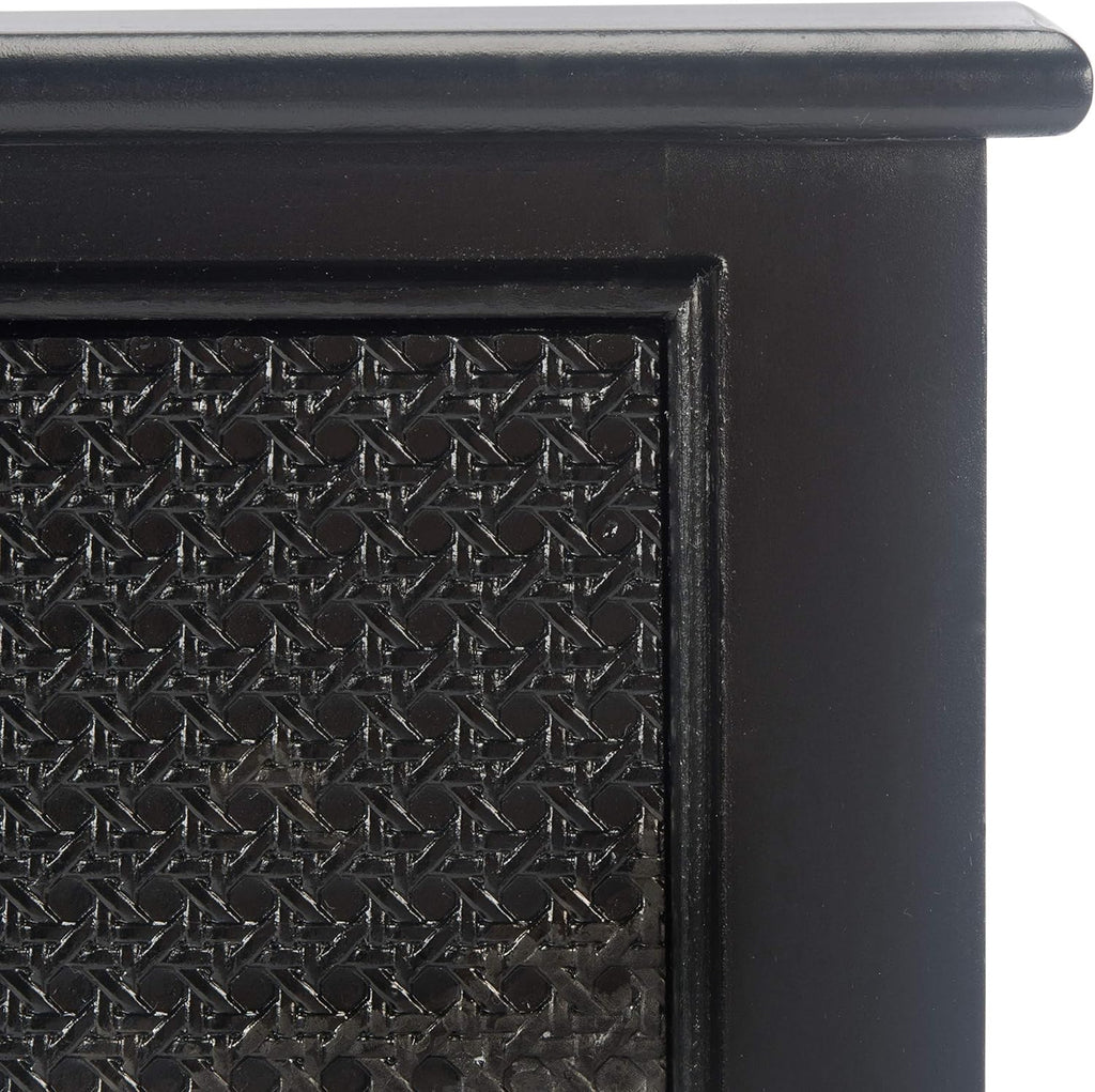Safavieh Home Collection Haines Black 2-Drawer Bottom Shelf Console Table
