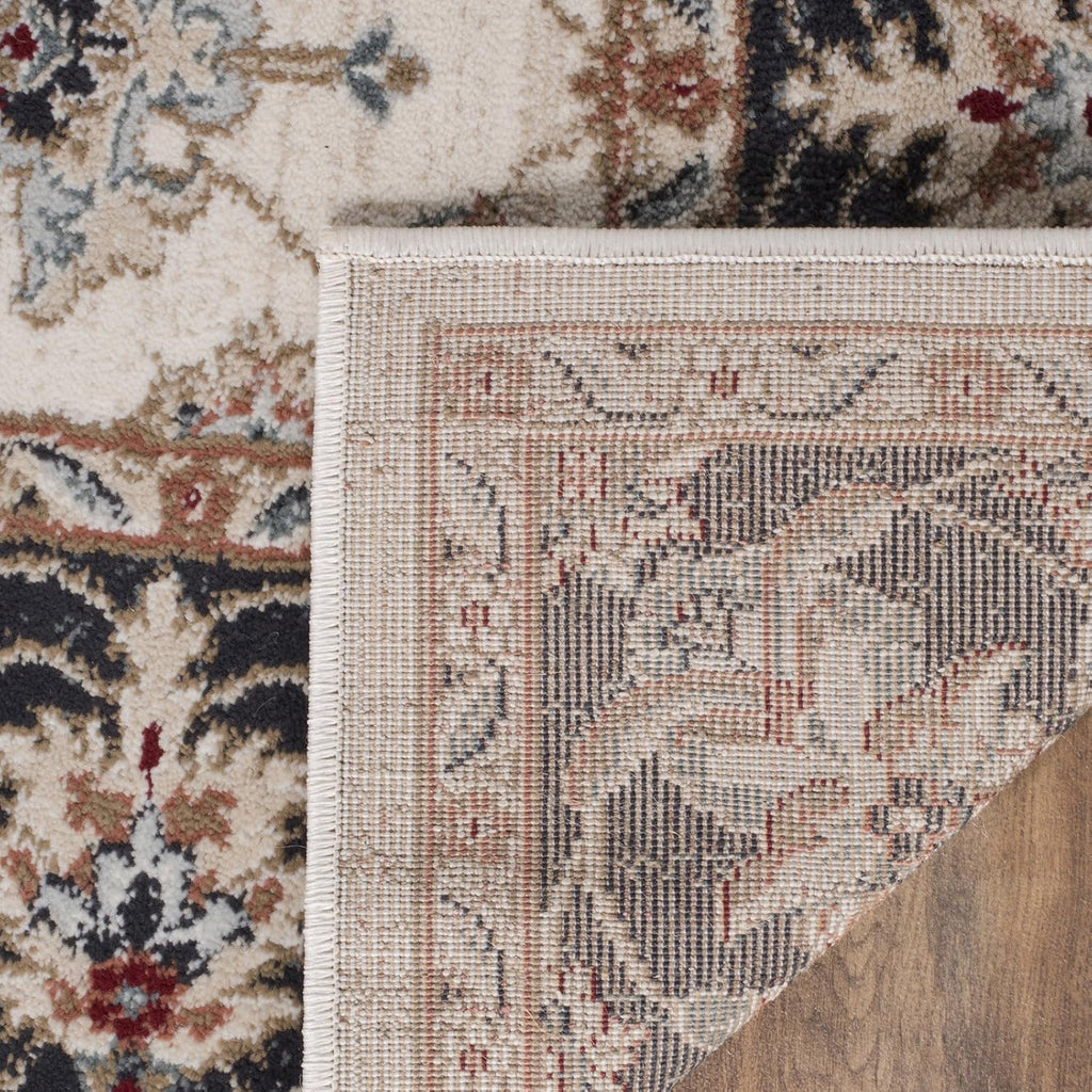 SAFAVIEH Lyndhurst Collection Area Rug - 8' x 10', Grey & Cream, Traditional Oriental Design, Non-Shedding & Easy Care, Ideal for High Traffic Areas in Living Room, Bedroom (LNH332G)