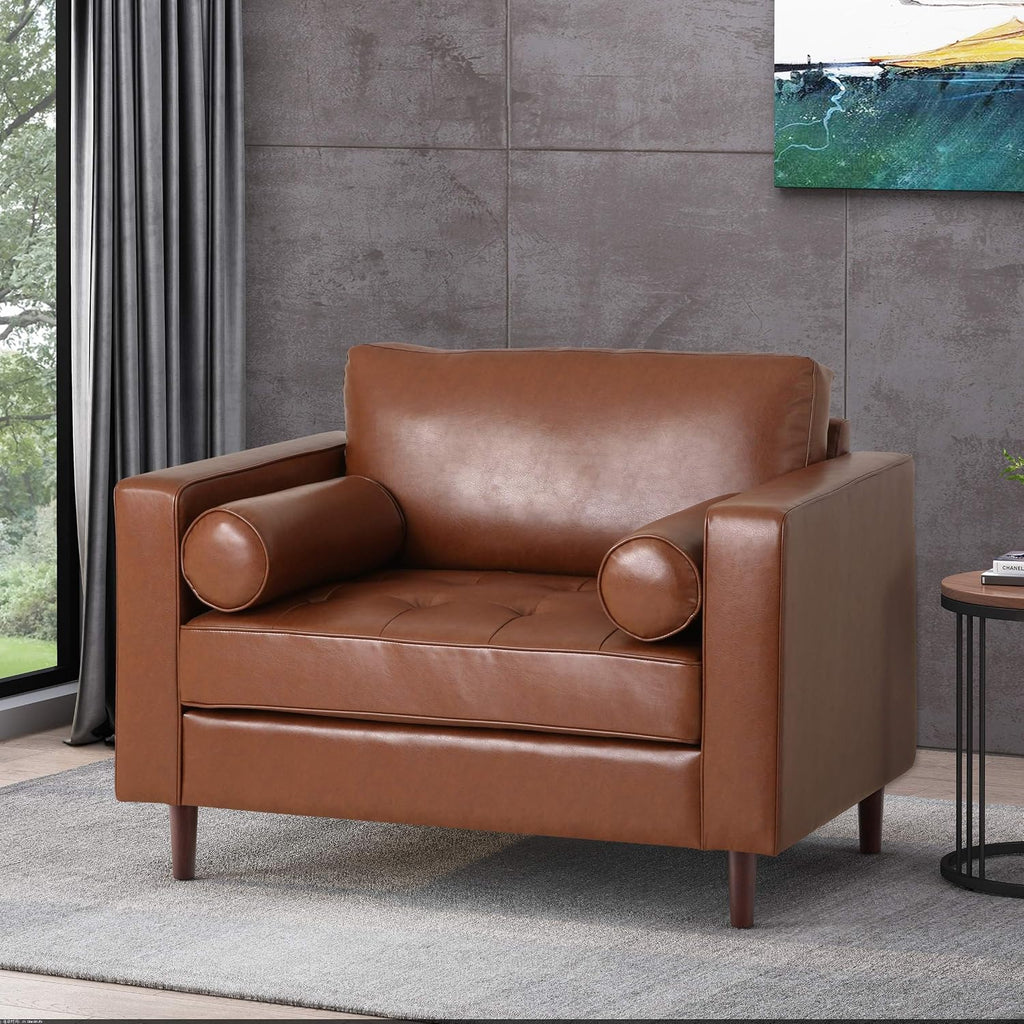Christopher Knight Home Malinta Club Chair, Cognac + Espresso