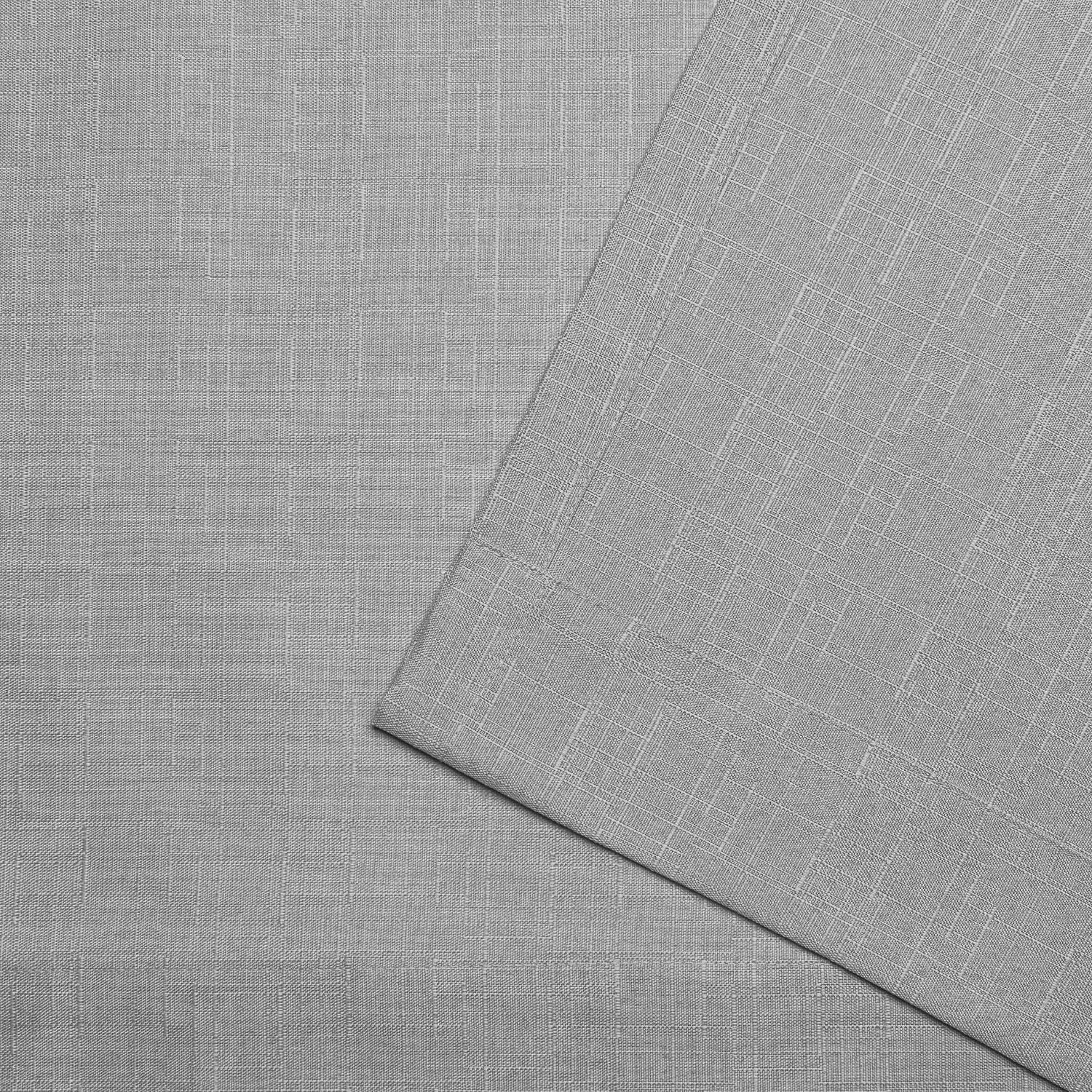 Exclusive Home Loha Linen Curtain Dove Grey Grommet Top | 54'x108' | Light Filtering | Pack of 12