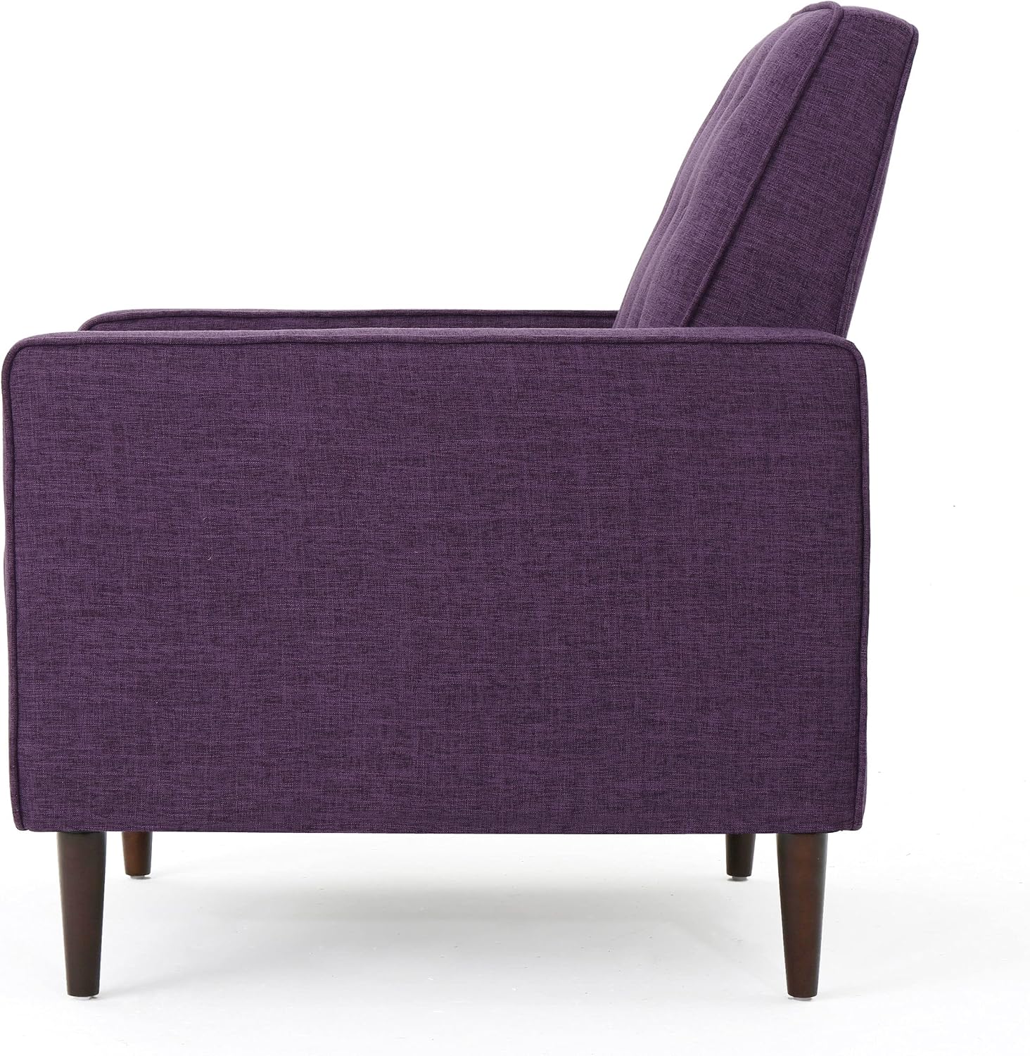 Christopher Knight Home Mervynn Mid-Century Modern Fabric Recliner,polyester, Muted Purple / Dark Espresso