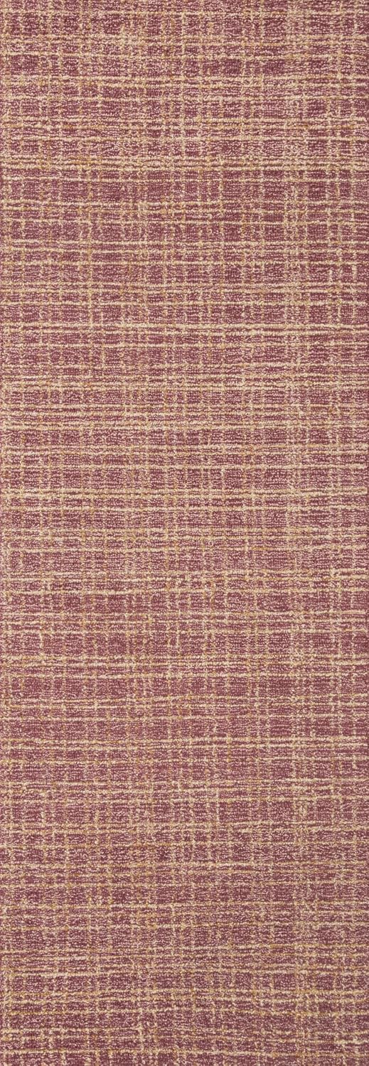 Loloi Chris Loves Julia Polly 7'-9' x 9'-9' Area Rug in Berry/Natural - Large Neutral Area Rug, Unique Patterned Rug for Living Room, Bedroom, Dining Area, Home Office