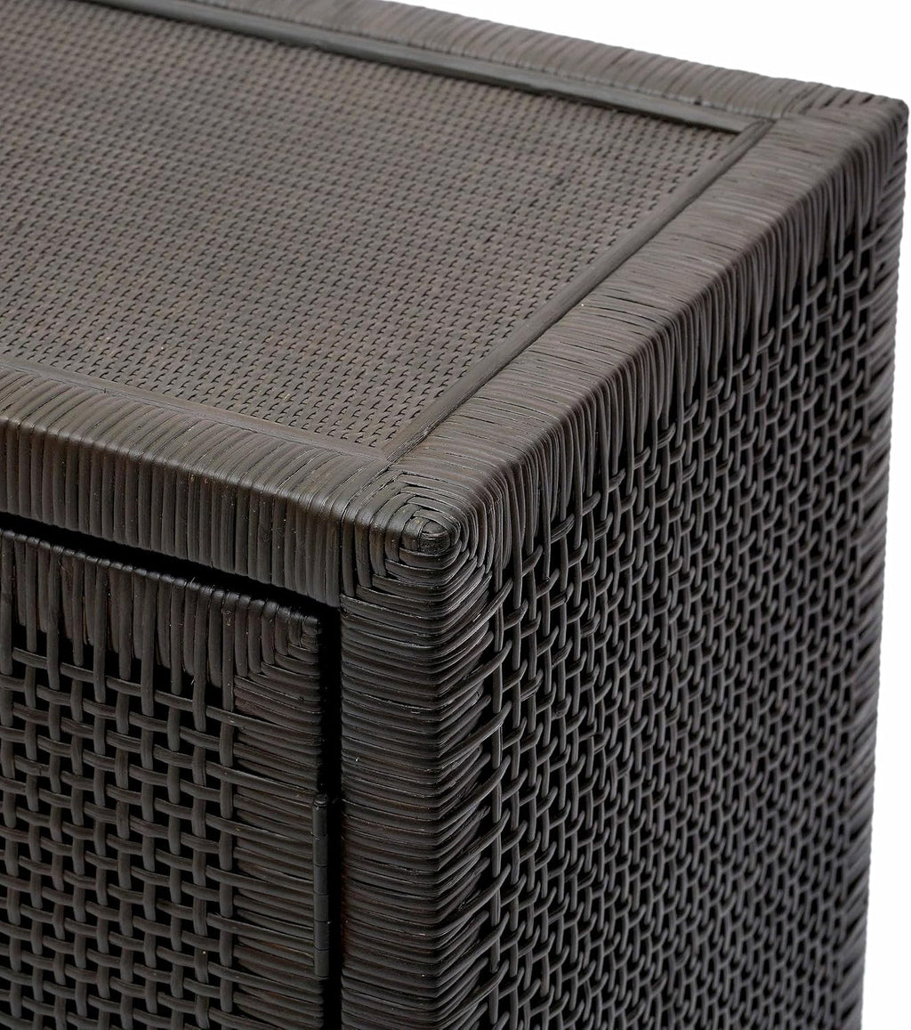 Tov Furniture Amara Charcoal Woven Rattan Buffet