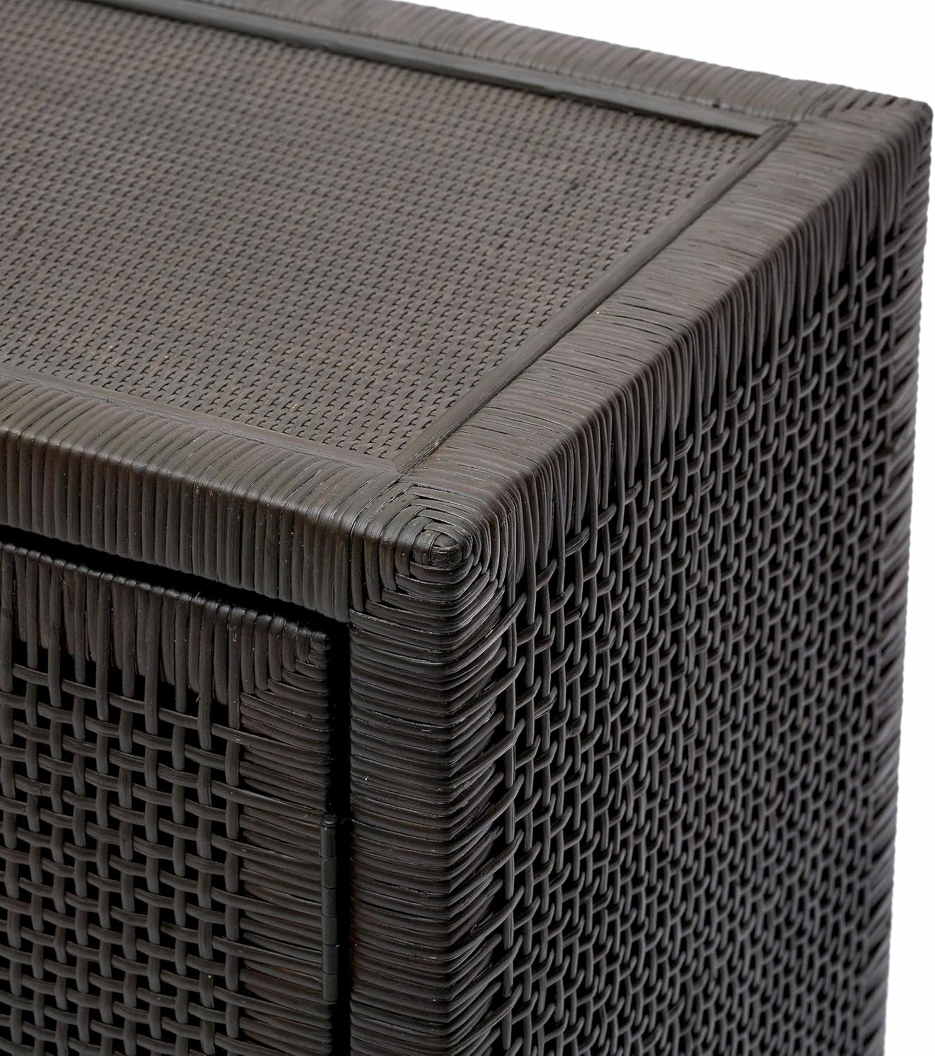 Tov Furniture Amara Charcoal Woven Rattan Buffet