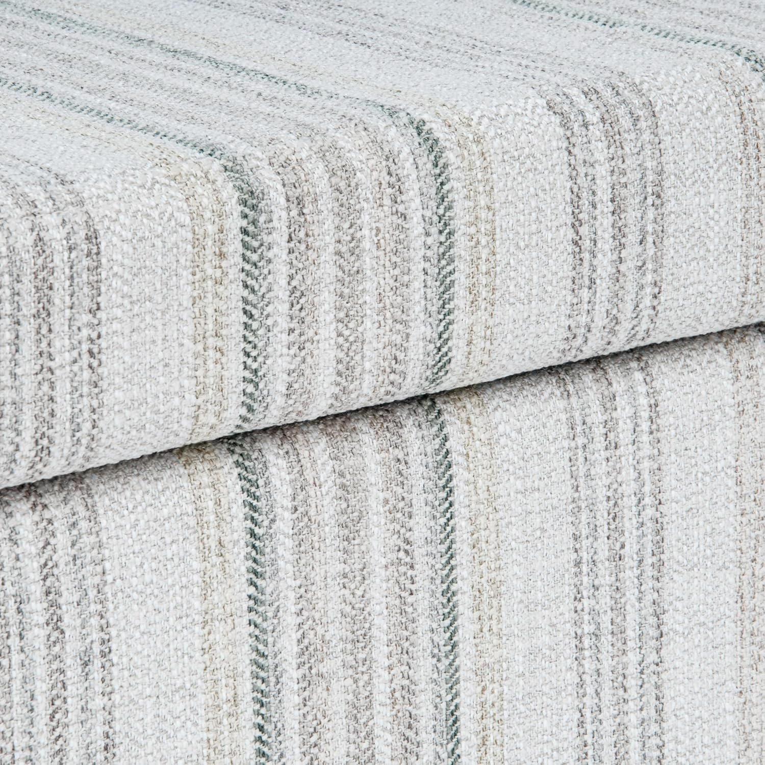 HomePop Malmo 36' Storage Bench - Gray Striped Pattern