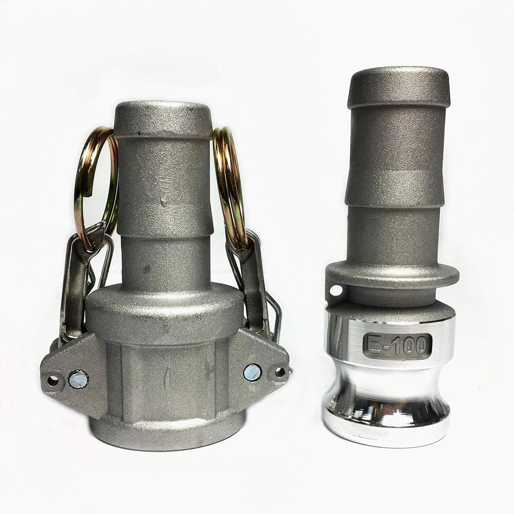 4' In Dia x 50 ft Heavy Duty Flat Lay Sump Pump Discharge and Backwash PVC Hose 4 Bar & Camlocks and Clamps