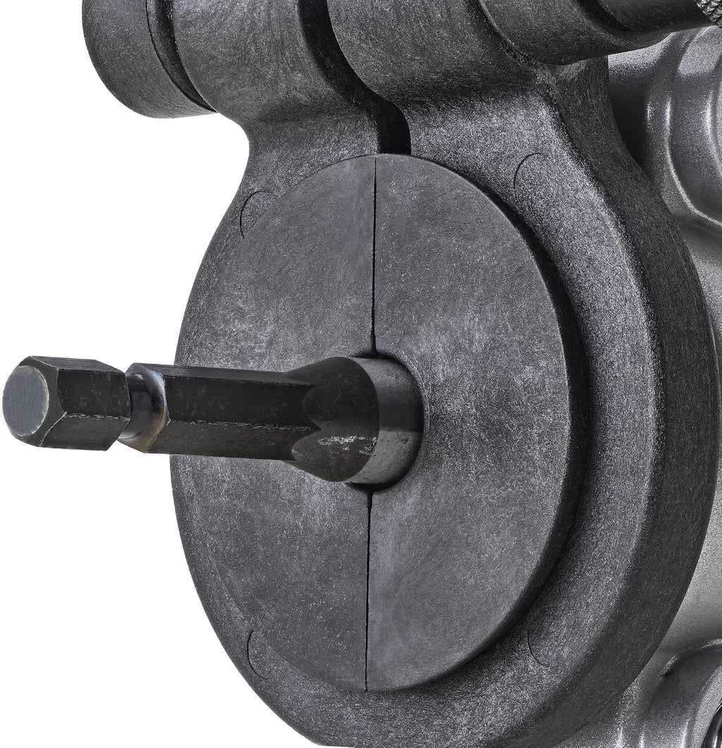 Malco TSHD TurboShear Heavy-Duty Drill Attachment – 18-Gauge Galvanized Steel | 360° Rotating Head | Telescoping Clamp Fits All Drills | Cuts Corrugated Panels, Spiral Duct & Ribs | Made in USA