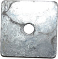 Hard-To-Find Fastener Hot-Dip Galvanized Square Washers, Durable & Secure Stainless Steel Metal Hardware Plates for DIY, Home Improvement, Construction, 1/2 x 3 x 3 x 1/4, Pack of 60