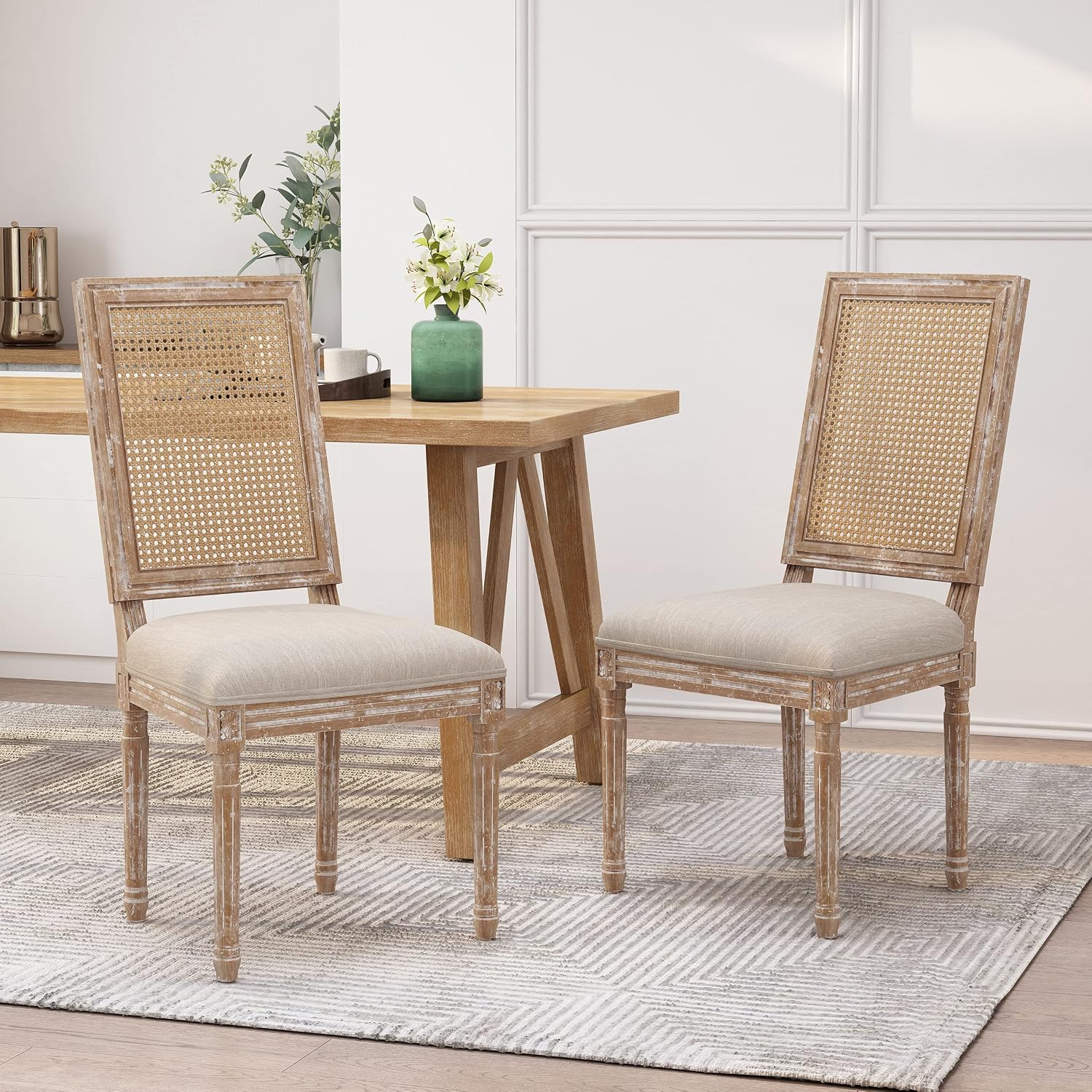 Christopher Knight Home Regina Dining Chair, Wood, Beige + Natural