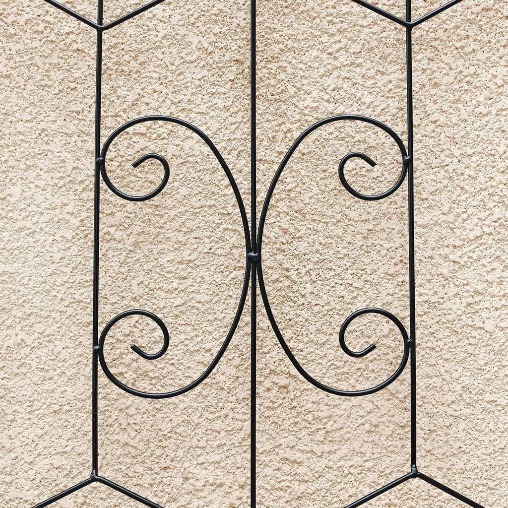 Metal Garden Trellis Plant Support Structure for Outdoor Climbing Flowers Vegetables Vines Sturdy Rustproof Design Enhances Garden Growth Vertical Space Utilization Backyard Gardening Essential Decor