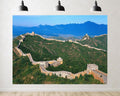 Trykid 20x10ft Majestic Fortification Backdrop Rolling Green Peaks Clear Blue Sky Stone Ramparts Watchtowers Photography Background Travel Wedding Party Decoration Photo Booth Prop Fabric
