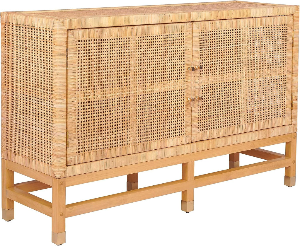 Tov Furniture Amara Natural Woven Rattan Buffet