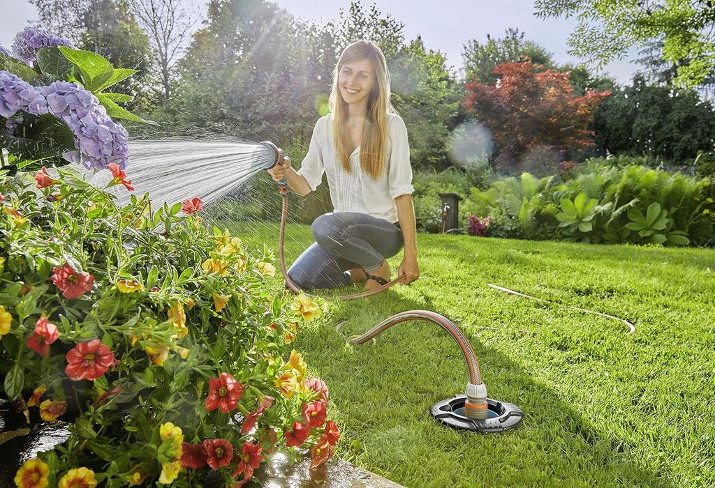 Gardena Sprinkler System Pipeline Starter Set: Complete Set for Entertaining The Pipeline System, Water Removal Around The Home and Garden, Underground Mounting (08270-20) – Assorted Colors