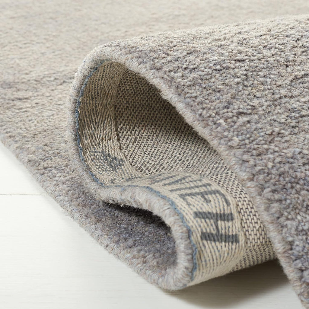 SAFAVIEH Himalaya Collection Runner Rug - 2'3' x 18', Grey, Handmade Wool, Ideal for High Traffic Areas in Living Room, Bedroom (HIM610K)