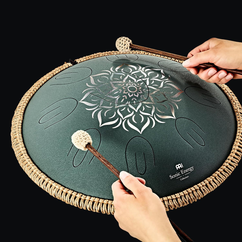 Meinl Sonic Energy Octave Steel Tongue Drum Percussion Instrument 16', 9 Notes with Mallets, Bag — for Musician Gift, Meditation, Yoga, Sound Baths
