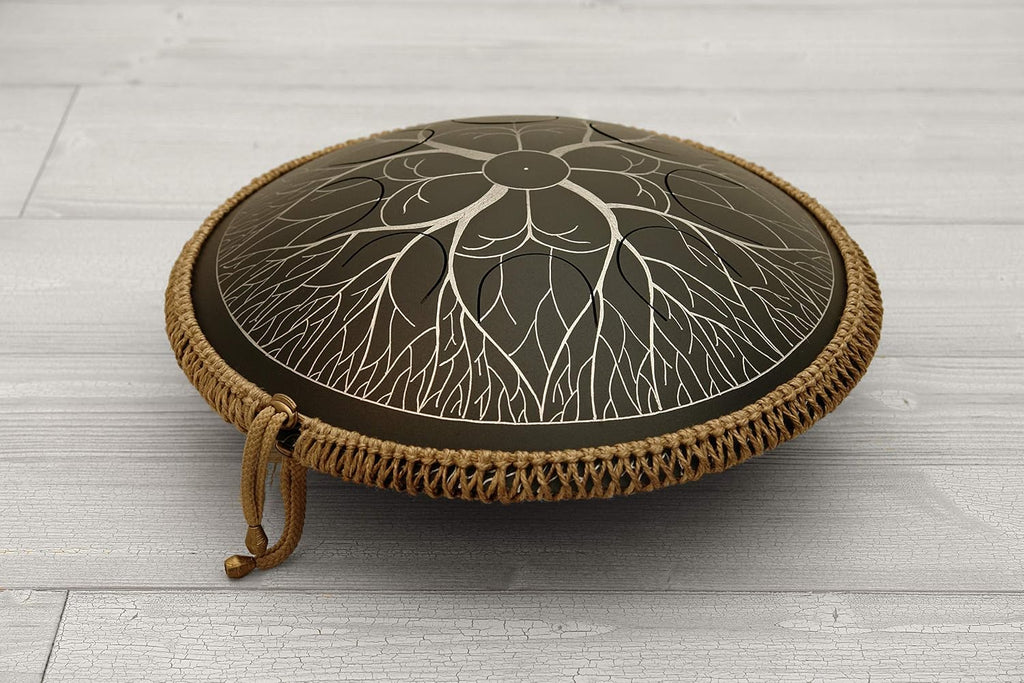 GUDA DRUM Freezbee Tree with Rope Decoration FREE Mallets and Quality Travel Bag. Best Pandrum, Tongue Drum