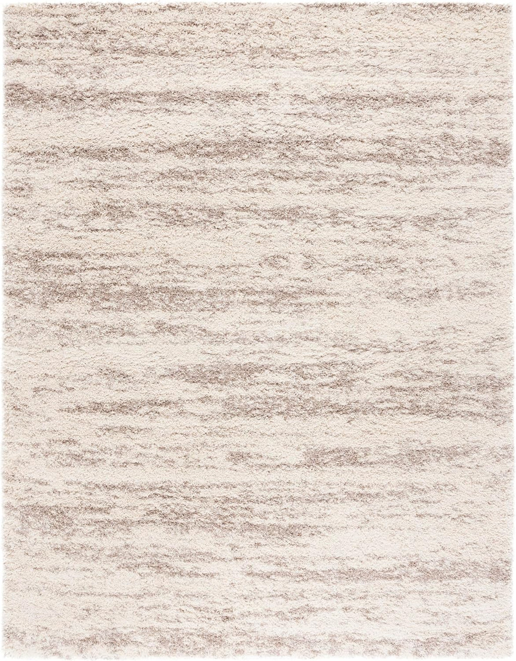 SAFAVIEH Hudson Shag Collection Area Rug - 11' x 15', Ivory/Beige, Geometric Design, Plush 1.9 Inch Thick Ideal for High Traffic Areas in Living Room, Bedroom, Dining (SGH206B)