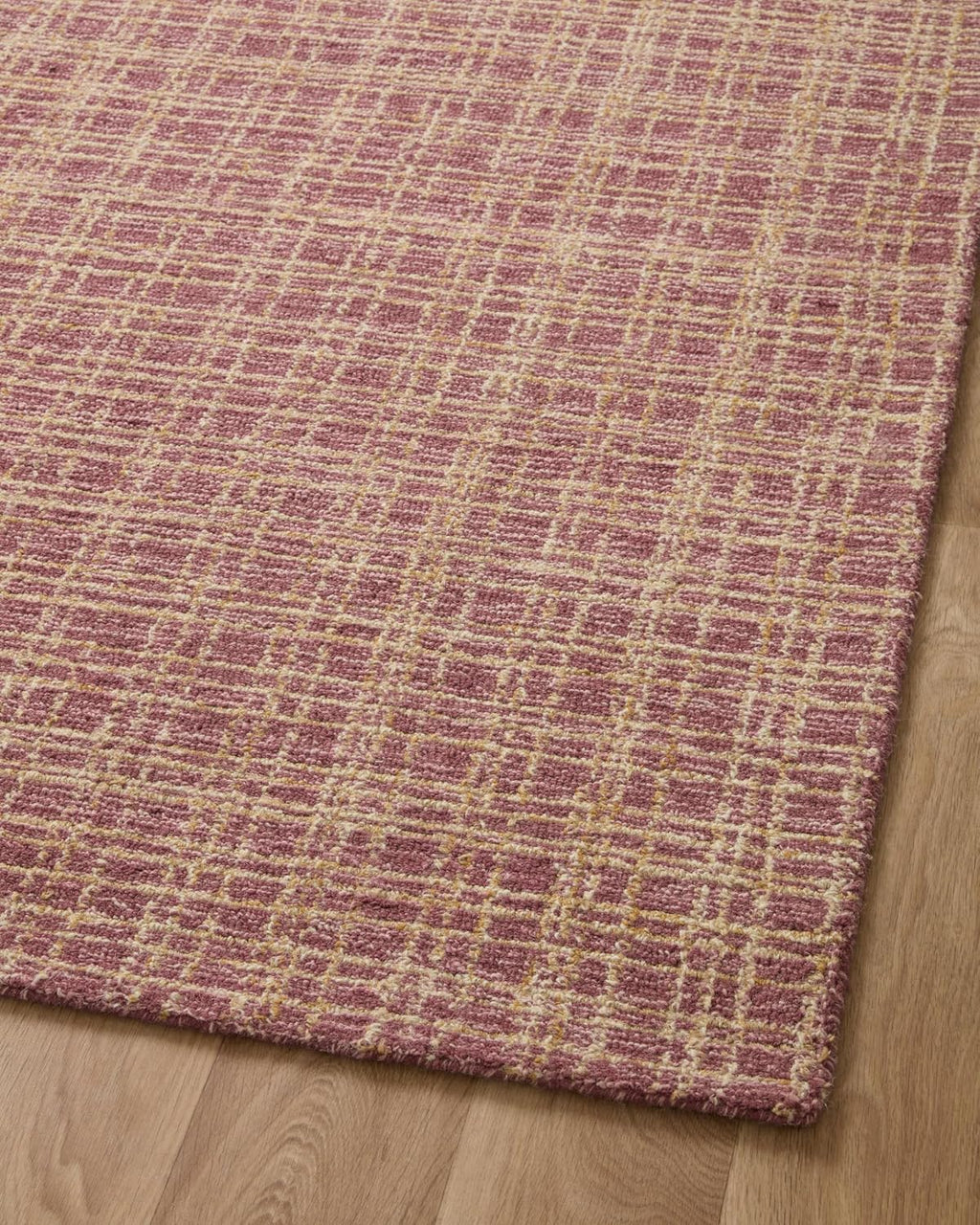 Loloi Chris Loves Julia Polly 7'-9' x 9'-9' Area Rug in Berry/Natural - Large Neutral Area Rug, Unique Patterned Rug for Living Room, Bedroom, Dining Area, Home Office