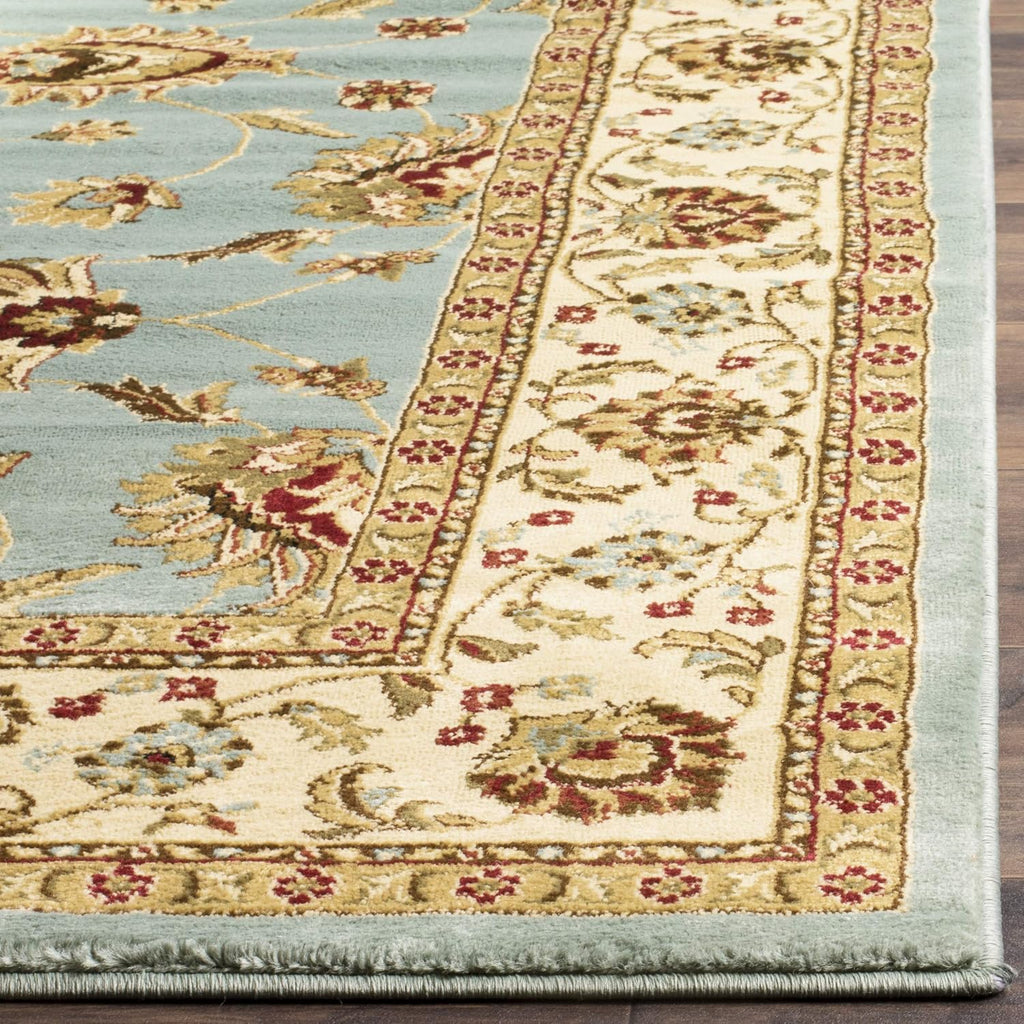 SAFAVIEH Lyndhurst Collection Area Rug - 8' x 11', Blue & Ivory, Traditional Oriental Design, Non-Shedding & Easy Care, Ideal for High Traffic Areas in Living Room, Bedroom (LNH553-6512)