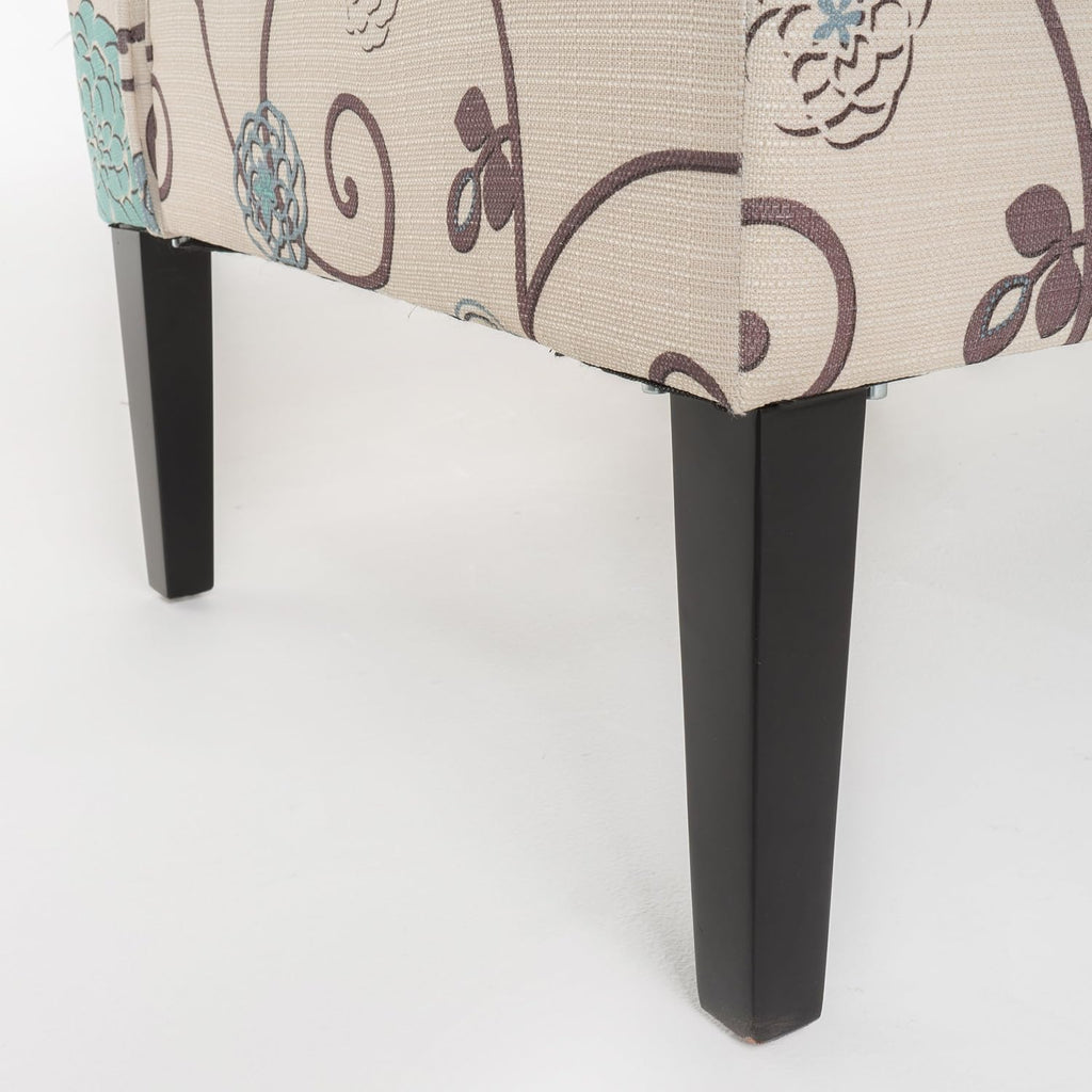 Christopher Knight Home Dejon Fabric Love Seat, White And Blue Floral