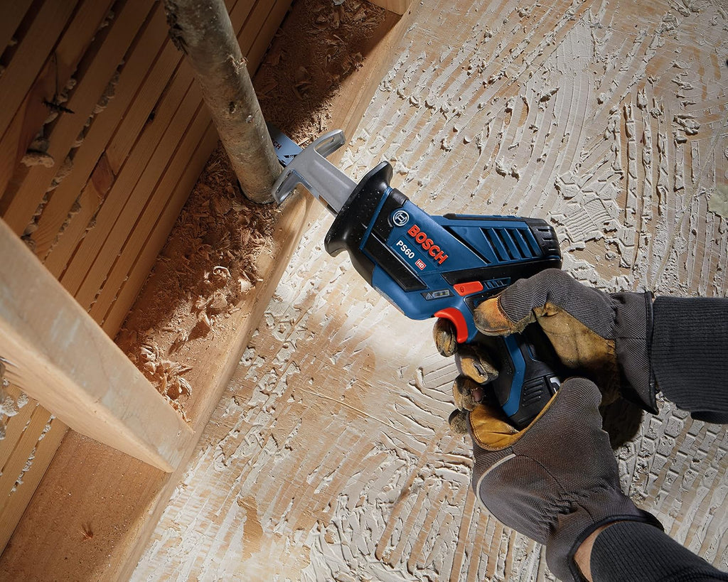 BOSCH PS60-102 12V Max Pocket Reciprocating Saw Kit with 2.5Ah Battery