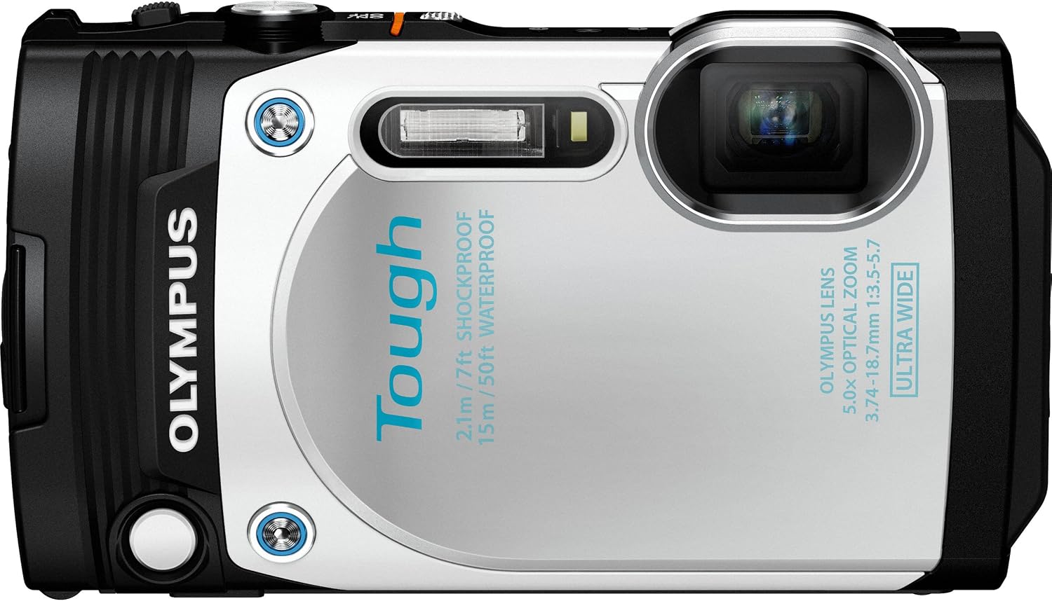 OM SYSTEM Olympus TG-870 Tough Waterproof Digital Camera (White)