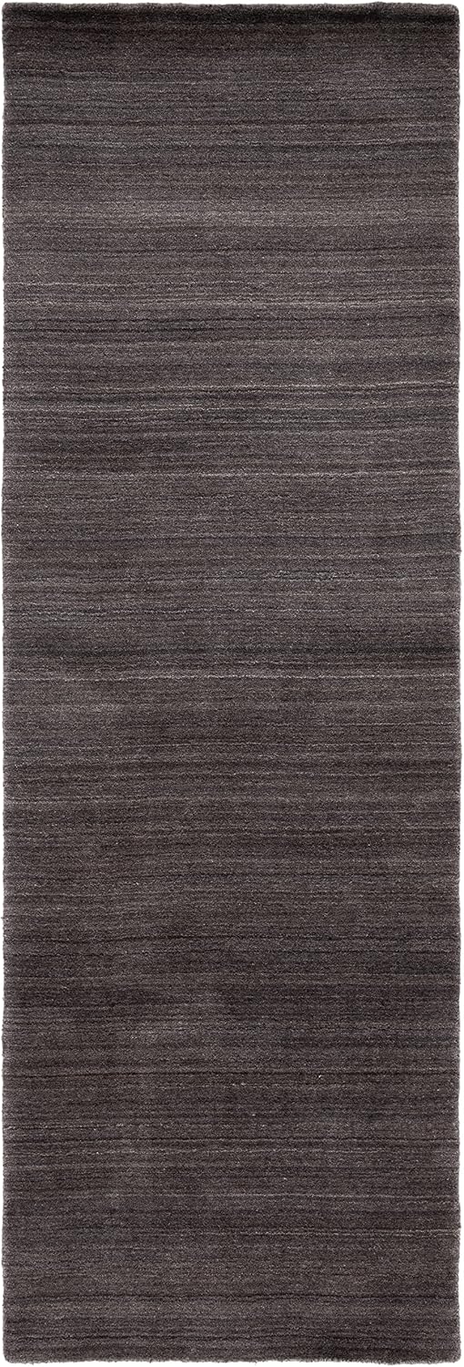 SAFAVIEH Himalaya Collection Runner Rug - 2'3' x 10', Charcoal, Handmade Wool, Ideal for High Traffic Areas in Living Room, Bedroom (HIM820D)