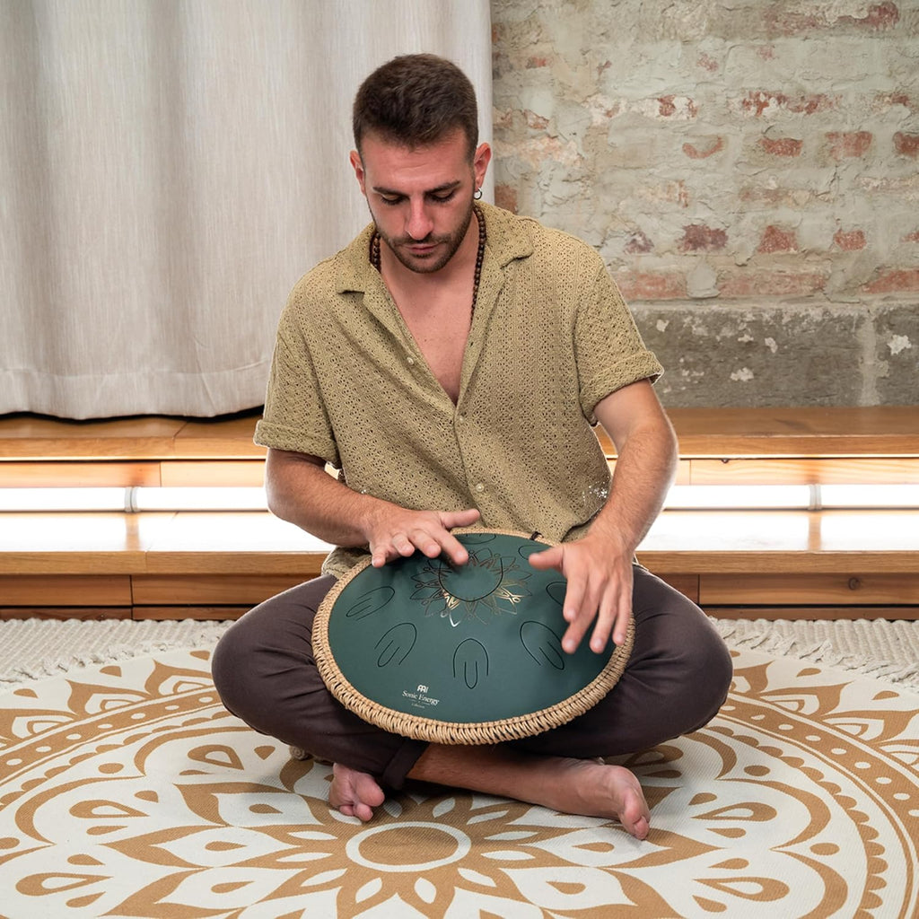 Meinl Sonic Energy Octave Steel Tongue Drum Percussion Instrument 16', 9 Notes with Mallets, Bag — for Musician Gift, Meditation, Yoga, Sound Baths