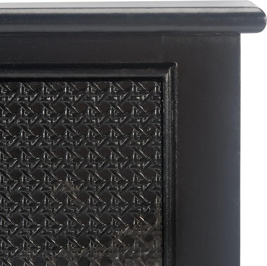 Safavieh Home Collection Haines Black 2-Drawer Bottom Shelf Console Table