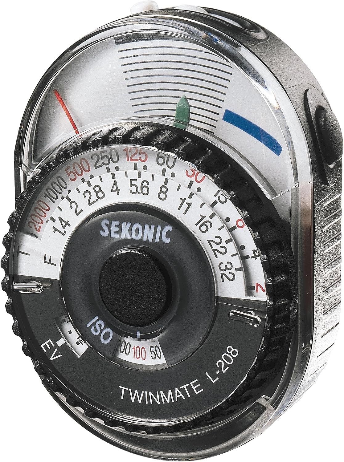 Sekonic L-208 Twin Mate Analog Incident & Reflected Light Meter, Compact Handheld Exposure Meter with Sliding Lumisphere, Shoe Mount, Instant Dial Readout for Film & Digital Photography