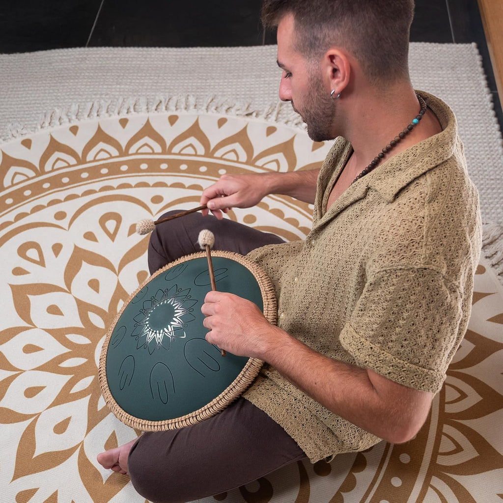 Meinl Sonic Energy Octave Steel Tongue Drum Percussion Instrument 16', 9 Notes with Mallets, Bag — for Musician Gift, Meditation, Yoga, Sound Baths