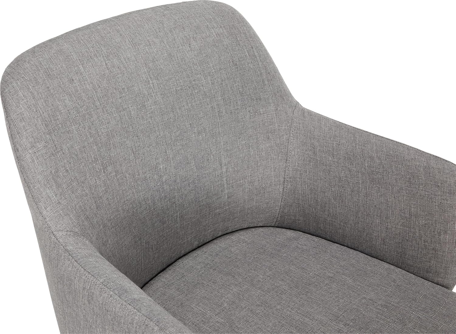 Amazon Basics Modern Home Office Desk Chair with Adjustable Height, 360 Degree Swivel, Smooth-Rolling Wheels, High-Density Foam Cushioning, Light Gray