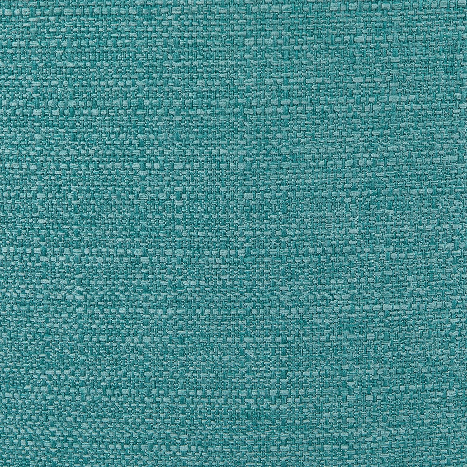 SIMPLIHOME Randolph Counter Stools (Set of 2) - 28 Inch Seat Height Upholstered Bentwood Bar Stools in Aqua Blue Linen Look Fabric, Mid Century Modern Seating with Curved Backrest and Footrest