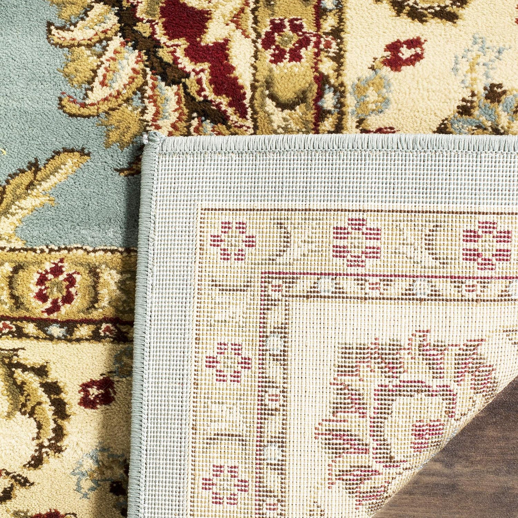 SAFAVIEH Lyndhurst Collection Area Rug - 8' x 11', Blue & Ivory, Traditional Oriental Design, Non-Shedding & Easy Care, Ideal for High Traffic Areas in Living Room, Bedroom (LNH553-6512)