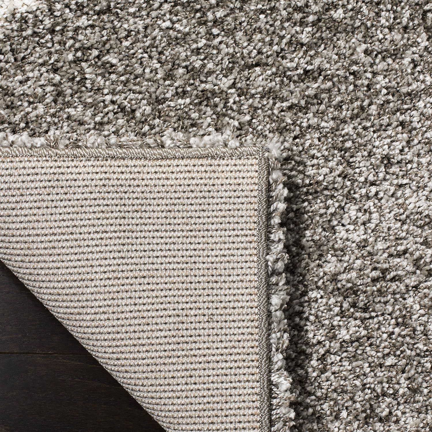 SAFAVIEH Hudson Shag Collection Runner Rug - 2'3' x 22', Grey & Ivory, Modern Trellis Design, Non-Shedding & Easy Care, 2-inch Thick Ideal for High Traffic Areas in Living Room, Bedroom (SGH281B)