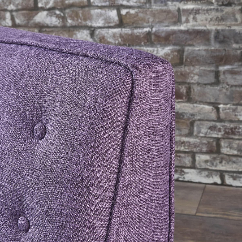 Christopher Knight Home Mervynn Mid-Century Modern Fabric Recliner,polyester, Muted Purple / Dark Espresso