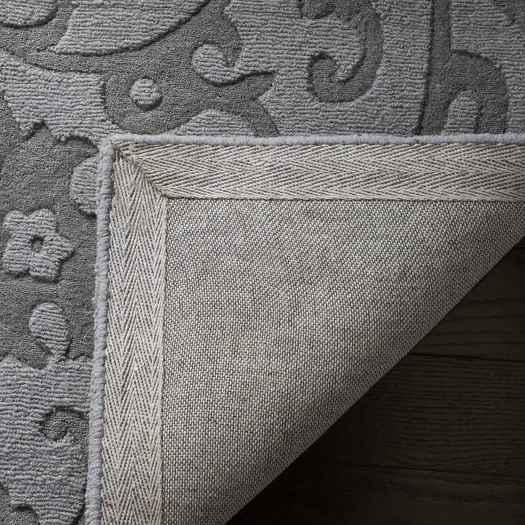 SAFAVIEH Impressions Collection Runner Rug - 2'3' x 12', Grey, Handmade Wool, Ideal for High Traffic Areas in Living Room, Bedroom (IM341B)